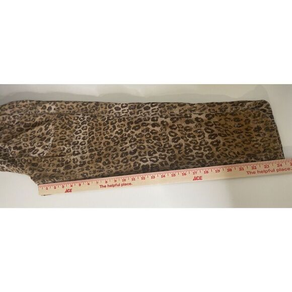 Anthropologie Pilcro Pants Sz XS The Cottage Corduroy Leopard Drawstring Pull on - Picture 8 of 13